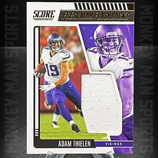 2022 Score - Adam Thielen PATCH - FRESHMAN FLASHBACKS #FF27 VIKINGS MINT