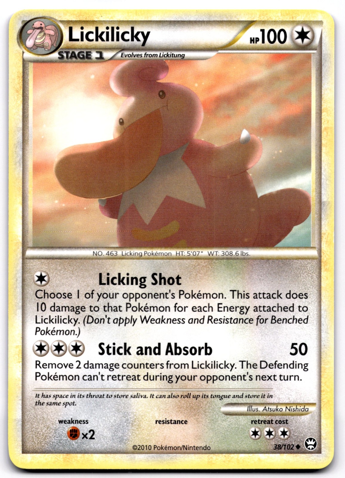 Lickilicky 38/102 - Pokemon Triumphant - NM