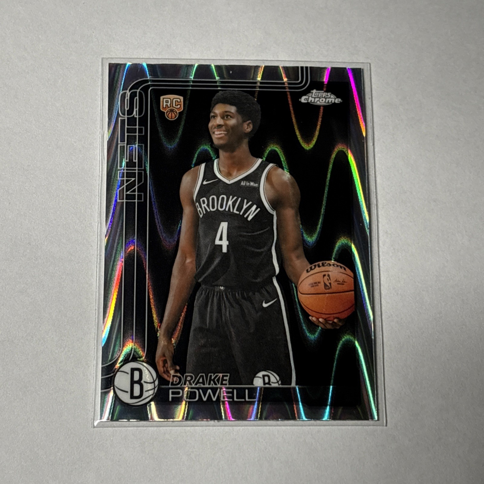 2025-26 Topps Chrome - Drake Powell #272 Raywave Brooklyn Nets Rookie Card