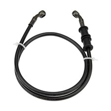 Motorcycles Hydraulic Brake Hose/35.43" Black Braided Clutch Oil Pipe, 90cm