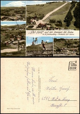 Sankt Andreasberg-Braunlage Sommerski-Bahn Ski-Heil Torlauf Sessellift uvm 1960