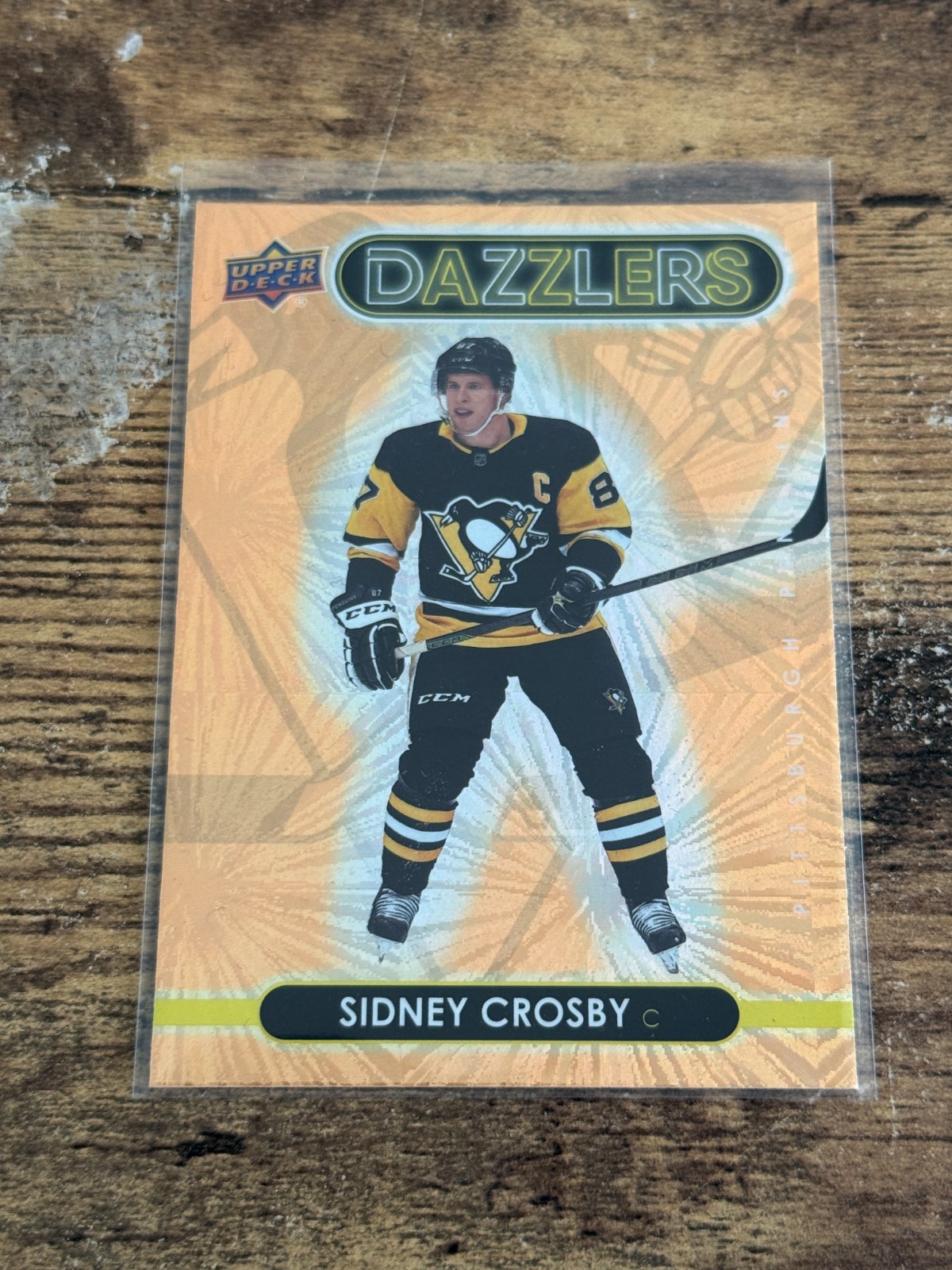 2021-22 Upper Deck Series 1 Dazzlers Orange Sidney Crosby #DZ-35