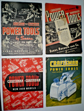 Craftsman Power Tools Catalog Lot 1936, 1937, 1939, 1942 ~Sears Roebuck Original