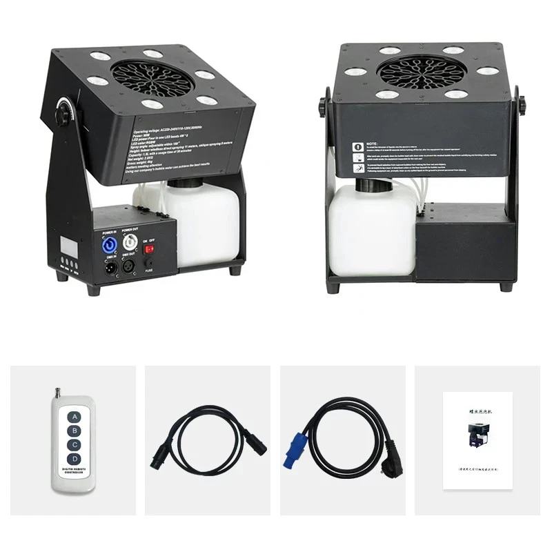 New Remote Control Bubble Machine RGBW Wedding Event Bubble Machine for Party DJ - Image 3 of 4