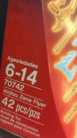 LEGO NINJAGO: Airjitzu Zane Flyer (70742) NEW Sealed 42 pcs. Cool Tricks Online 