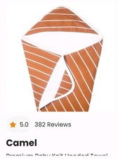 NWT Cooper Peal Big Kid Knit Hooded Towel Retail 44