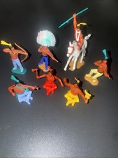 TIMPO TOYS Indianer Unterteil sitzend Friedenspfeife Feder weiß Stammeszeichen