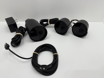 Lot Of 3 Philips Hue Security Wireless Camera Smart Home Black Indoor/outdoor