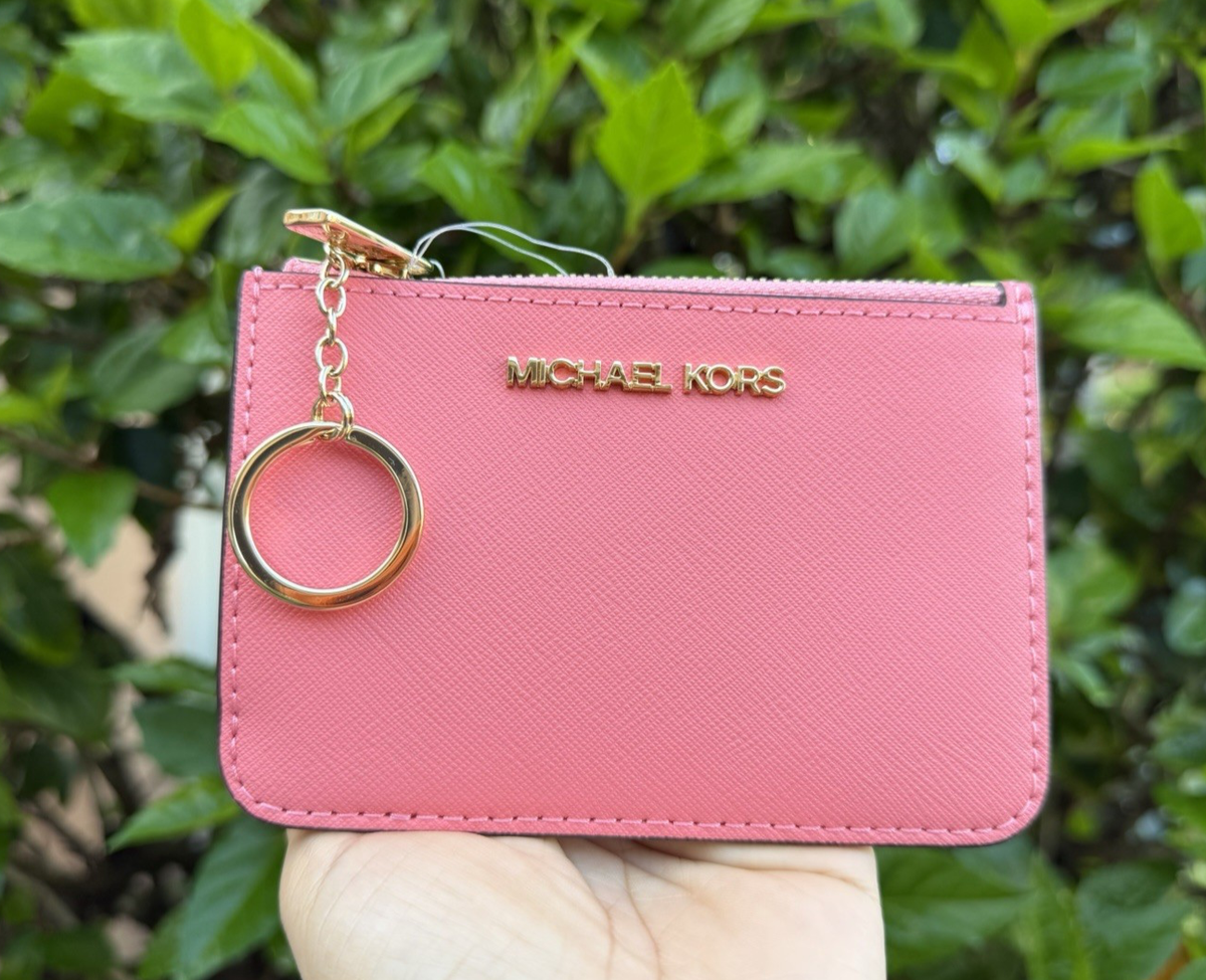 Michael Kors Jet Set Travel Small Coin Pouch ID Key Holder Wallet