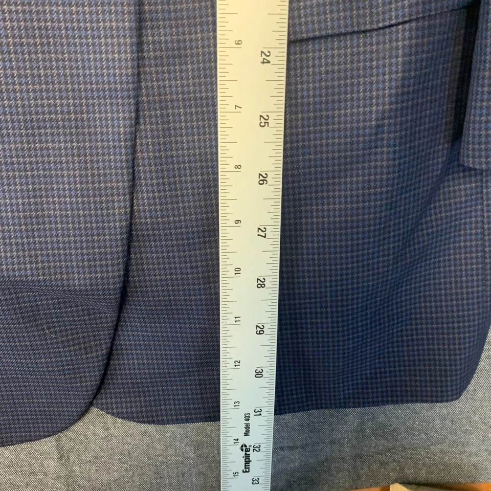 Blazer para hombre Canali 1934 talla 54R azul marino abrigo deportivo chaqueta seda lana MB Foto 4 de 4