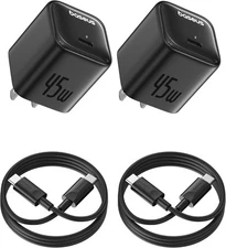 Baseus 45W USB C Charger Block, 2 Pack PPS Fast Type C with USB-C... 