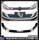 FOR VW Golf MK7 MK7.5 R GTD GTI TSI TDI FRONT SPLITTER SPOILER LIP GLOSS 13-20