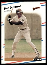 1988 Fleer Stan Jefferson San Diego Padres #587