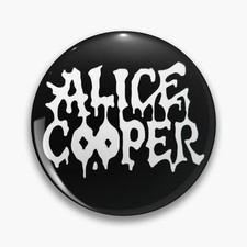 Alice Cooper Handmade 32mm Pin Button Badge - Choose Your Design