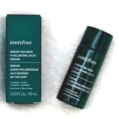 INNISFREE Green Tea Seed Hyaluronic Acid Serum - 15ml Travel Size - Brand NEW