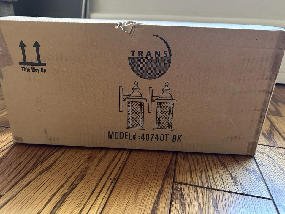 Trans Globe Lighting 40740T Stewart 1 Light 12" Tall Outdoor Wall - Black - Image 2 of 3