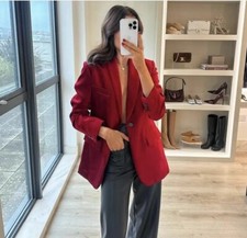 Manteaux, vestes et gilets rouges Zara pour femme