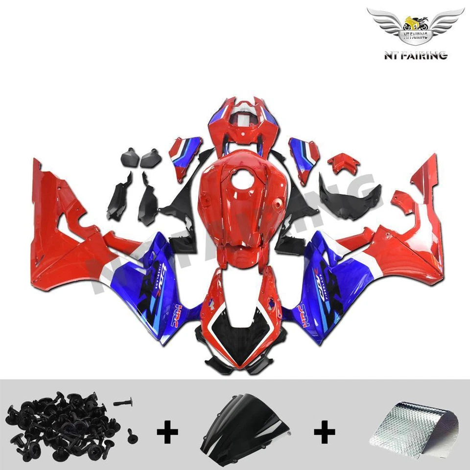 Carenado de moldeo por inyección NTU rojo azul apto para Honda CBR1000RR a015 2017-2022 Foto 2 de 4