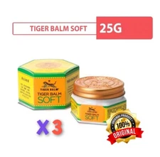 (3 Pcs)  25g TIGER BALM SOFT Herb Massage Muscle Neck Pain Ache Relift