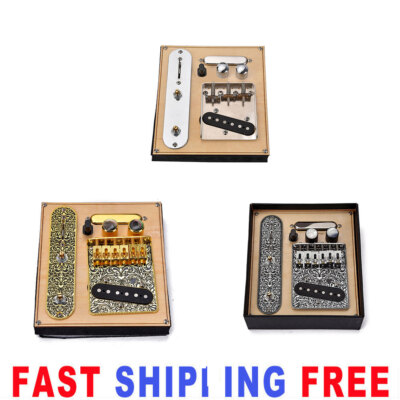 Tele Model Pin Set 3/6 Saddle Guitar Bridge Alnico V Pickup Sets for TL Tele Telecaster ...