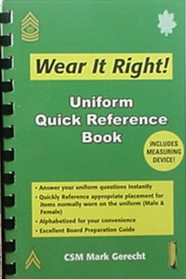 MILITARY UNIFORM QUICK REFERENCE GUIDE, 2005 BOOK | eBay