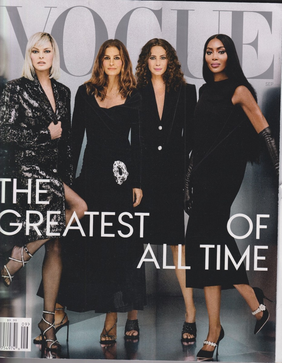 女性情報誌 Vogue Germany Magazine September 2021 Vogue September 2023 Cindy Crawford, Naomi Campbell, Christy