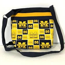 University of Michigan Wolverines Canvas Bag Adjustable Shoulder Strap