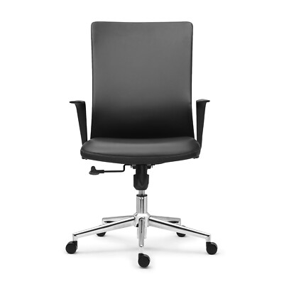 Modern High-Back Ergonomic Office Chair PU Leather with Lumbar Support