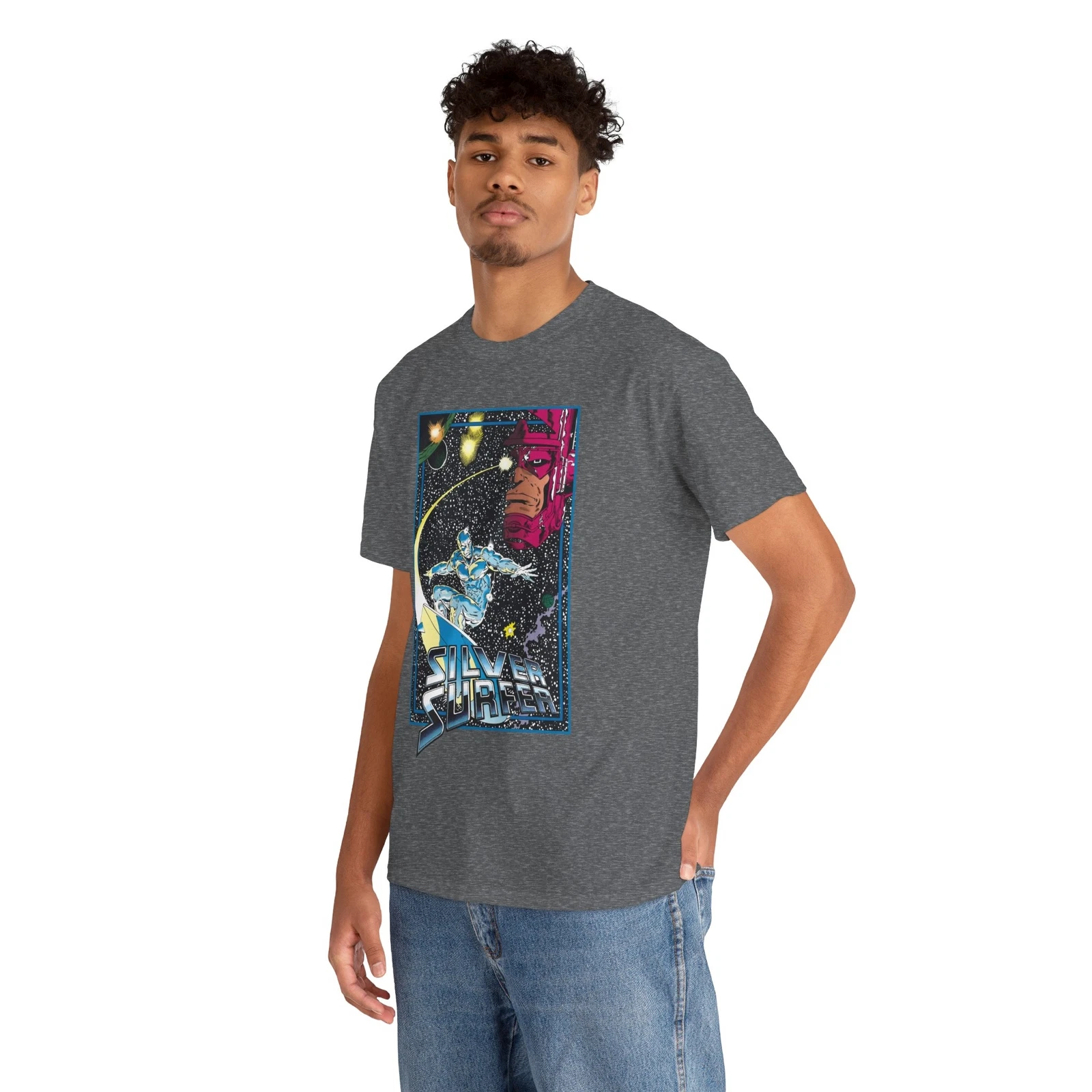 Silver Surfer T-Shirt - Marvel Comics - Ron Lim Art - Galactus - Norrin Radd