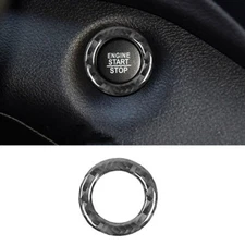 For Jeep Cherokee 14-20 Real Carbon Fiber One-Click Startup Switch Ring Sticker