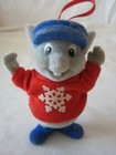 Vintage Bernard Mouse The Rescuers Disney Vintage FLOCKED Christmas Ornaments  — photo 8