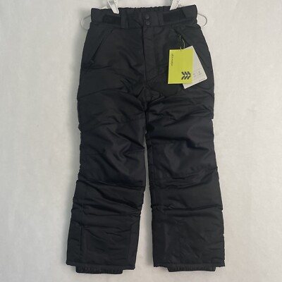#ad #ad All In Motion Kids Snow Pants Insulated Wind Water Resistant Black Sz 8 10 NWT $10.99