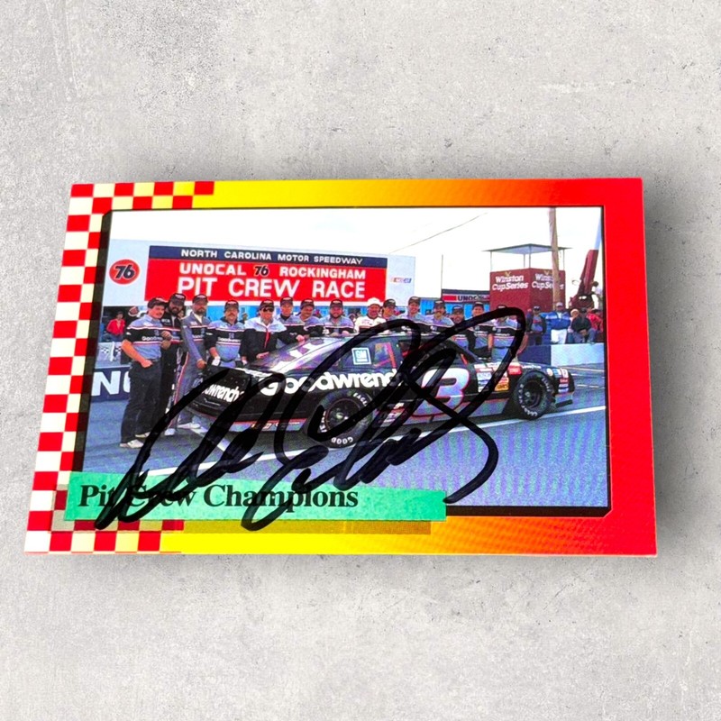 Dale Earnhardt NASCAR HOFer autographed card 1989 MAXX #60 VINTAGE GOODWRENCH
