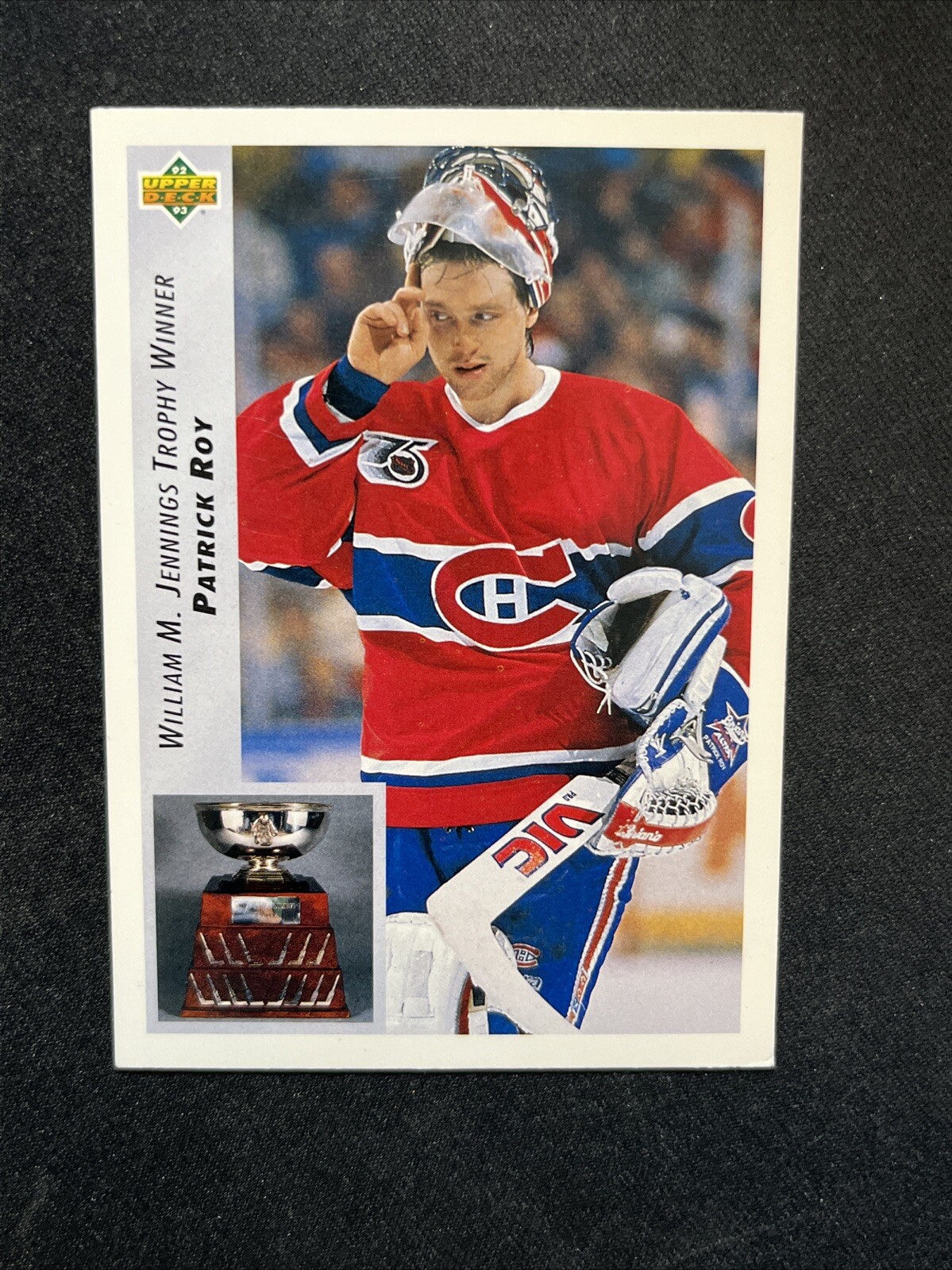 92-93 UD Hockey Award Winter Patrick Jennings 440 Patrick Roy