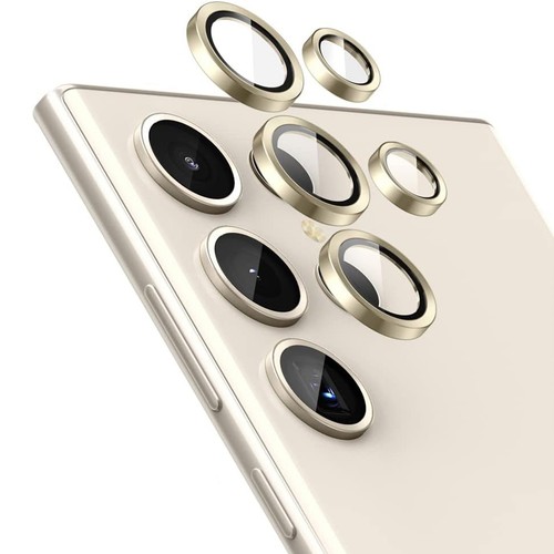 For Samsung Galaxy S24 Ultra S24+ 9H Tempered Glass Metal Camera Lens Protector - 第 17/20 張圖片