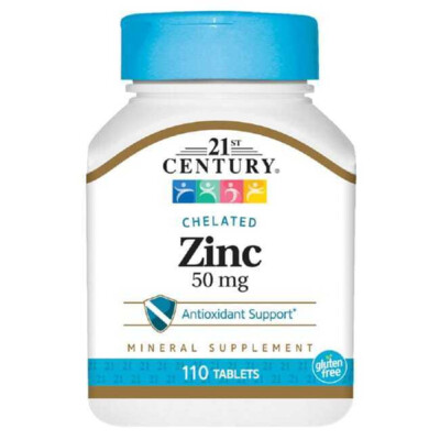 21st Century Chelated Zinc 50 mg 110 Tabs