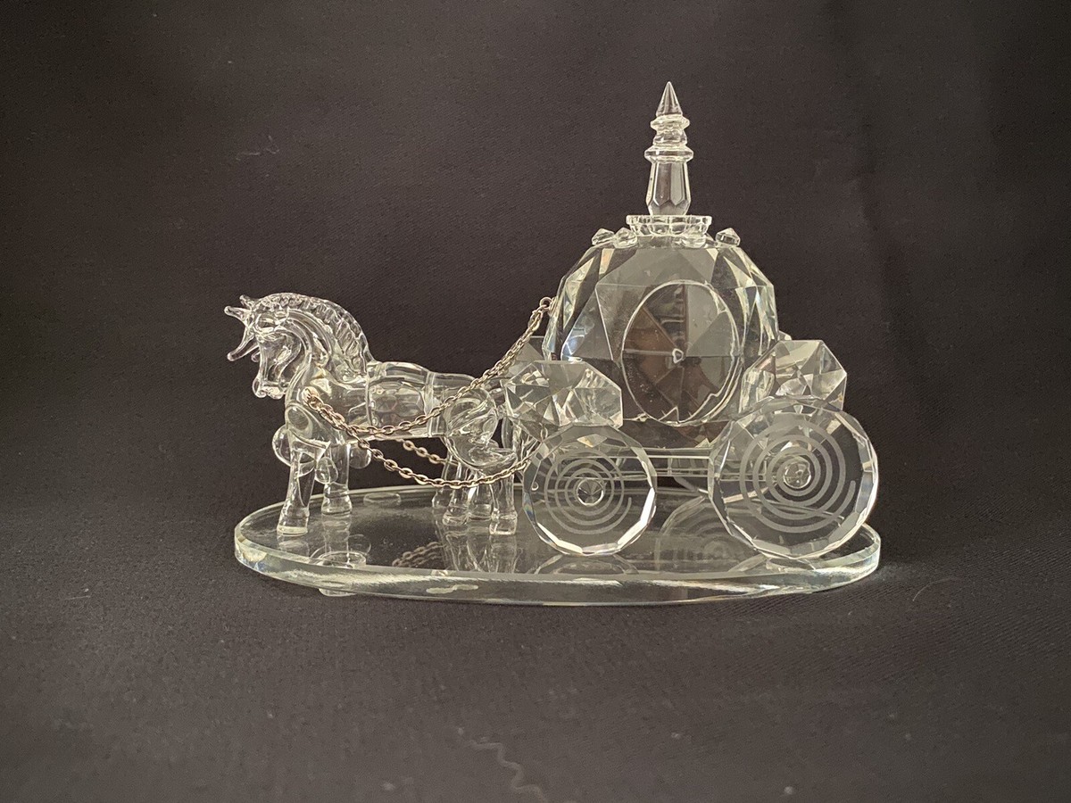 Shannon Godinger Crystal Glass Disney Cinderella Horse Drawn