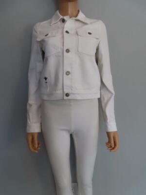 Christian Dior White/Multicolor D-Constellation Print Denim