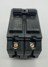 GE THQL2160 ABB 2 Pole 60 Amp 120 240V AC THQL Plug In General Electric  Breaker