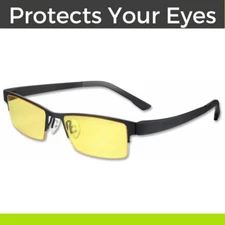 Blue Light Blocking Glasses Computer Gaming Eyewear Vision Care Protection