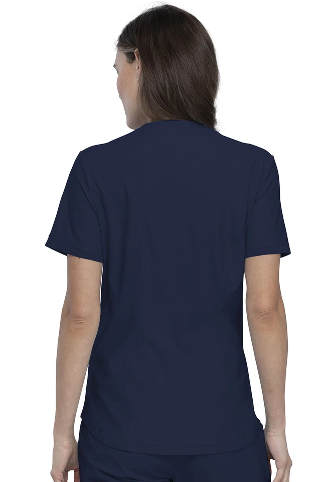 Cherokee Scrubs Form V Neck Top CK840 NAV Navy Free Shipping - Image 2 of 4