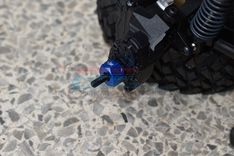 GPM Adattatori Esagonali In Ottone Per Assale Larghezza +3mm – Per Axial SCX10 III E Capra 1.9 – Set Da 4