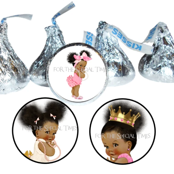 216 etiquetas Favor .75" Vintage It's A Princess Prince Other Hershey Kiss Rolo Foto 2 de 4