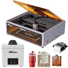 Creality Falcon A1 10W Laser Engraver Cutting with Desktop Falcon Smoke Purifier