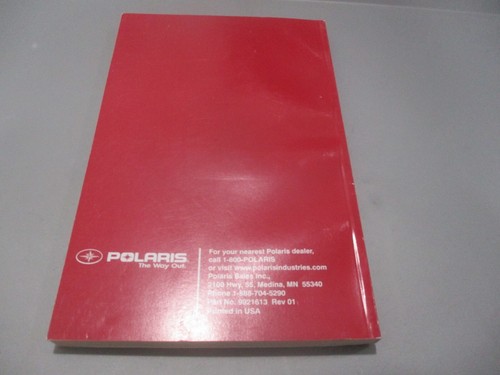 Polaris OEM Owners Manual 600 800 RMK Shift 800 Dragon Assault RMK 9921613 - Picture 3 of 3