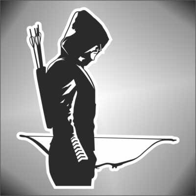 green arrow decal cover sticker aufkleber sticker sticker