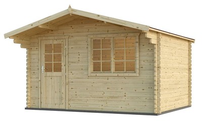 Gartenhaus Holz 4x3m Blockhaus 40mm Gerätehaus Holzhaus ...