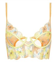 VS For Love And Lemons bustier new large floral embroidered