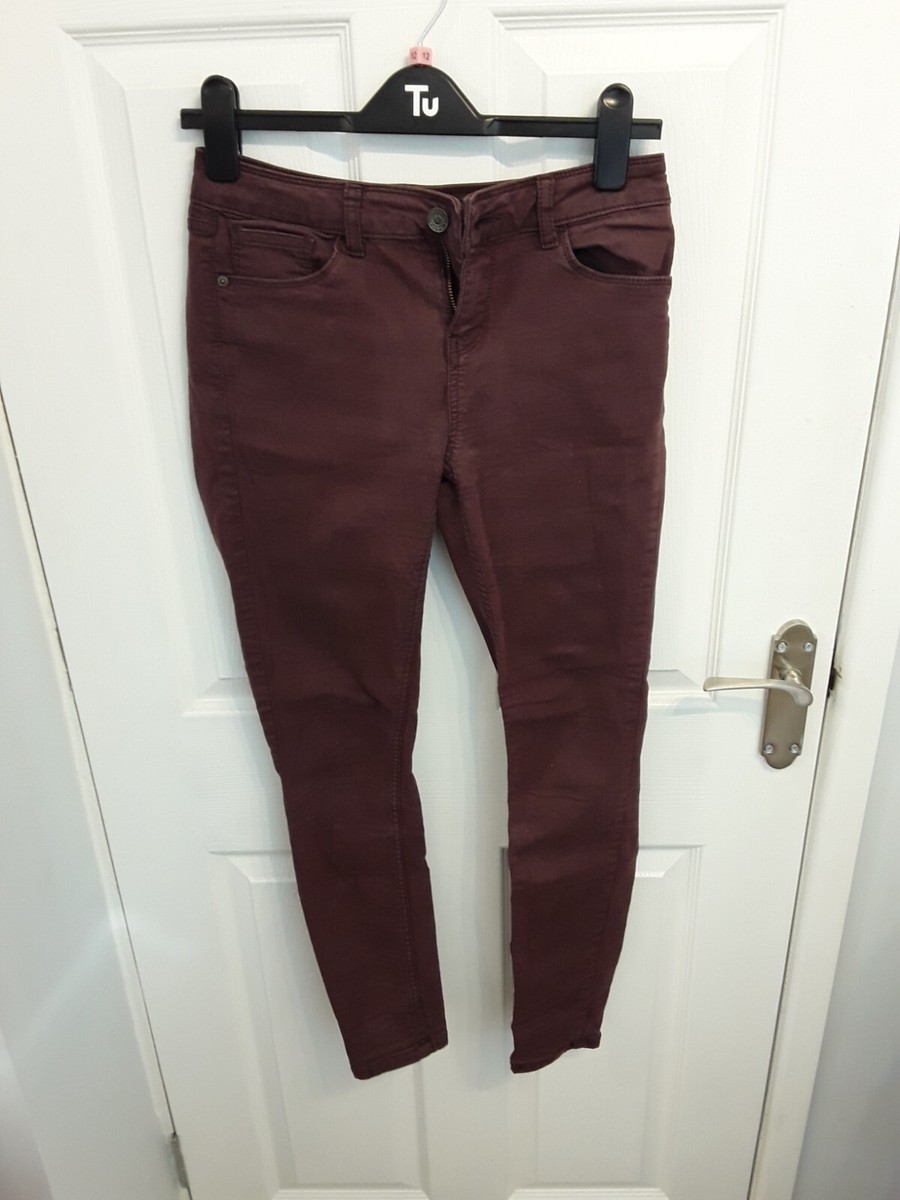 Fat Face Women's Pocket Jeggings Plum Size 10 UK
