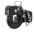 NATO Pintle Hook Tow Hitch Heavy Duty Trailer Mount For Lunette Ring - 5000kg